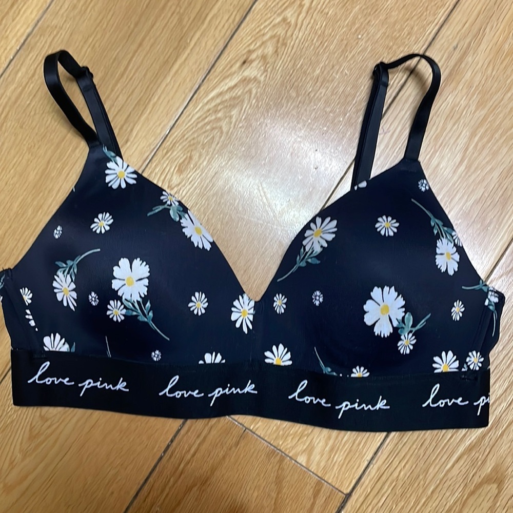 PINK 34B bra floral